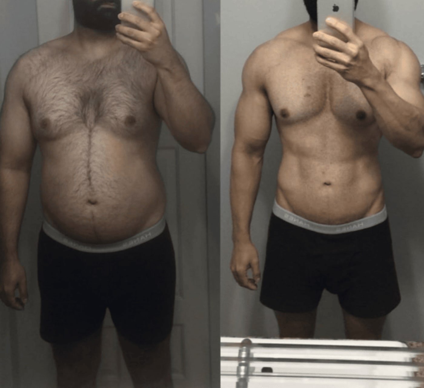 Level Up Fitness Club member transformation 14 — before and after