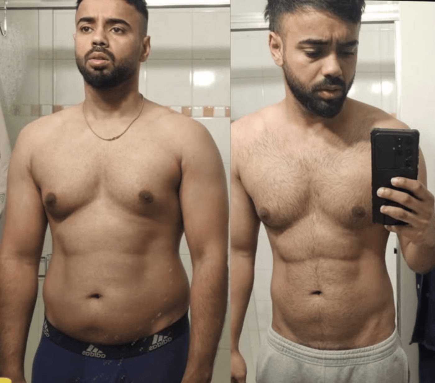Level Up Fitness Club member transformation 2 — before and after