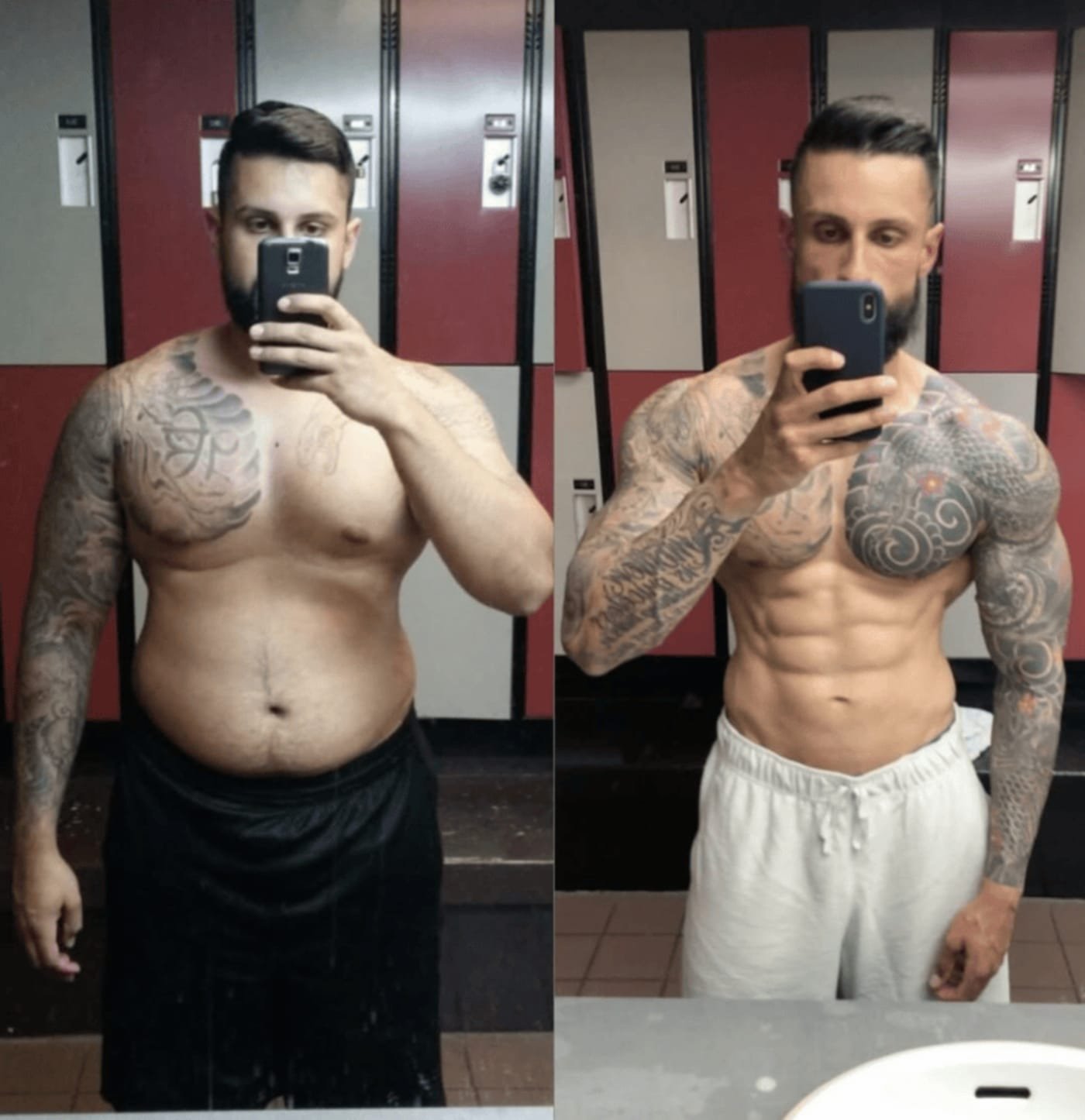 Level Up Fitness Club member transformation 6 — before and after